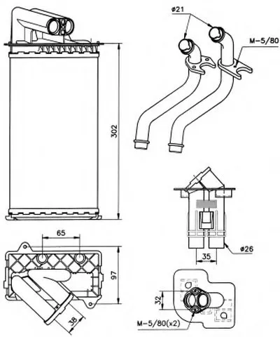 Теплообменник, отопление салона EASY FIT NRF купить