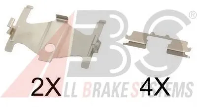 Комплектующие, колодки дискового тормоза A.B.S. купить