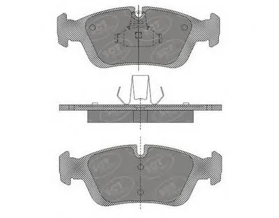 Комплект тормозных колодок, дисковый тормоз SCT Germany купить