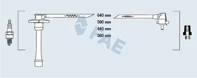 Комплект проводов зажигания FAE купить