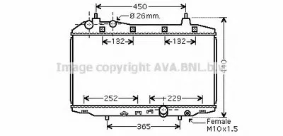 Радиатор, охлаждение двигателя AVA QUALITY COOLING купить