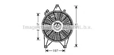 Вентилятор, охлаждение двигателя AVA QUALITY COOLING купить