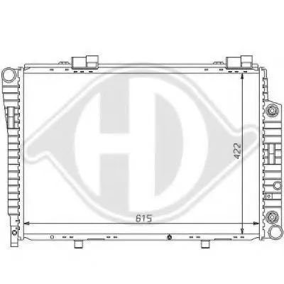 Радиатор, охлаждение двигателя DIEDERICHS купить