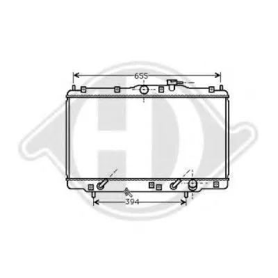 Радиатор, охлаждение двигателя DIEDERICHS купить