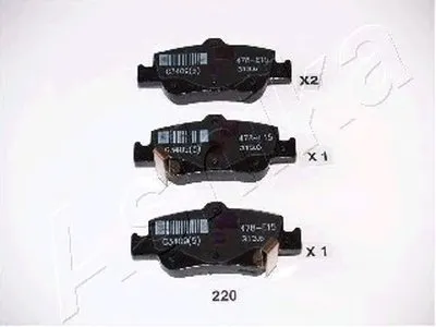 Комплект тормозных колодок, дисковый тормоз ASHIKA купить