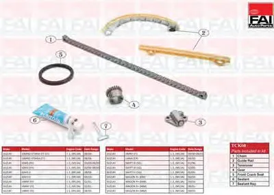 Комплект цепи привода распредвала FAI AutoParts купить