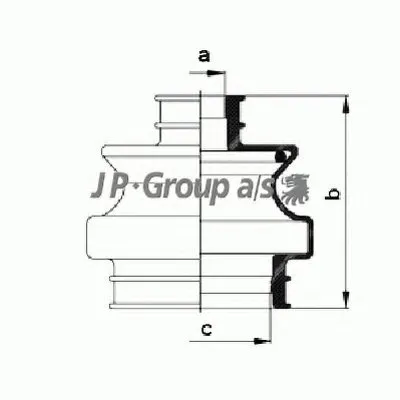 Комплект пылника, приводной вал QH JP GROUP купить