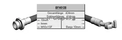Тормозной шланг QH JP GROUP купить