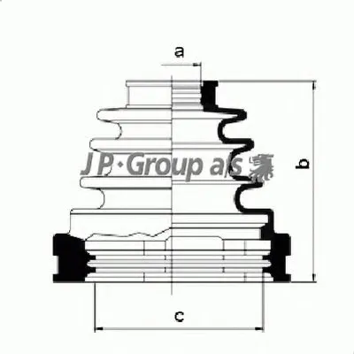 Комплект пылника, приводной вал QH JP GROUP купить