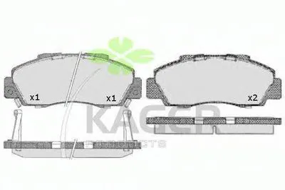 Комплект тормозных колодок, дисковый тормоз KAGER купить