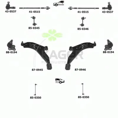 Подвеска колеса KAGER купить