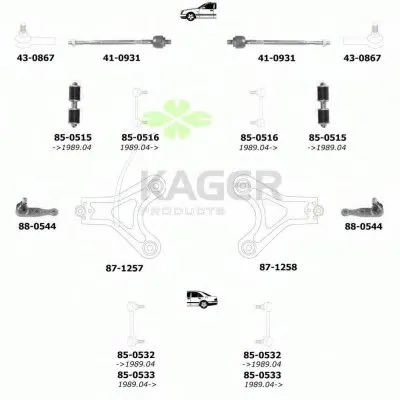 Подвеска колеса KAGER купить