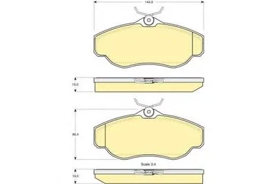 Комплект тормозных колодок, дисковый тормоз GIRLING купить