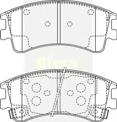 Комплект тормозных колодок, дисковый тормоз