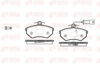 Комплект тормозных колодок, дисковый тормоз KAWE купить