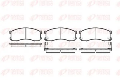 Комплект тормозных колодок, дисковый тормоз KAWE купить