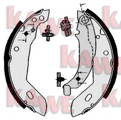 Комплект тормозных колодок KAWE купить