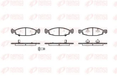 Комплект тормозных колодок, дисковый тормоз KAWE купить