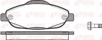 Комплект тормозных колодок, дисковый тормоз KAWE купить