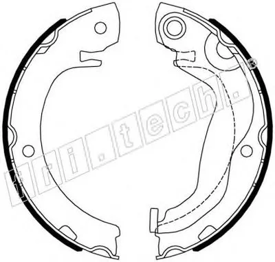 Комплект тормозных колодок, стояночная тормозная система fri.tech. купить