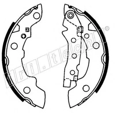 Комплект тормозных колодок REPARATION KIT fri.tech. купить