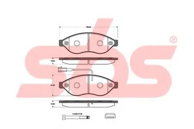Комплект тормозных колодок, дисковый тормоз sbs купить