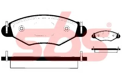 Комплект тормозных колодок, дисковый тормоз sbs купить