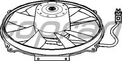 Вентилятор, охлаждение двигателя TOPRAN купить