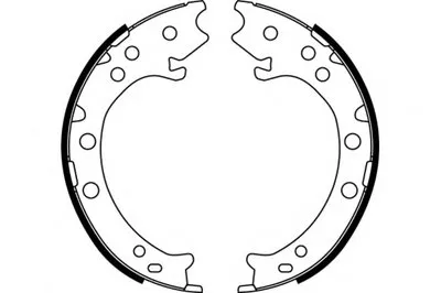 Комплект тормозных колодок; Комплект тормозных колодок, стояночная тормозная система E.T.F. купить