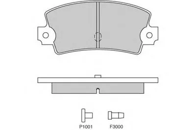 Комплект тормозных колодок, дисковый тормоз E.T.F. купить