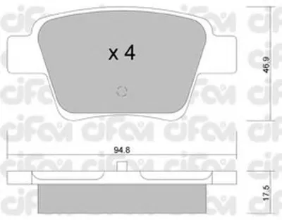 Комплект тормозных колодок, дисковый тормоз CIFAM купить