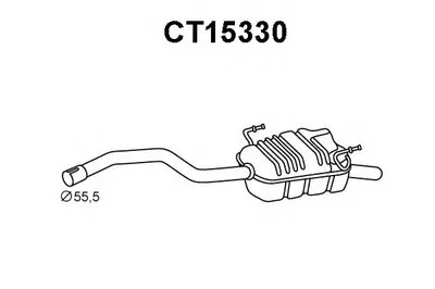 Глушитель выхлопных газов конечный VENEPORTE купить