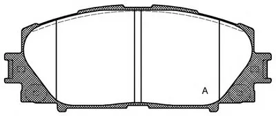 Комплект тормозных колодок, дисковый тормоз ADVANCE OPEN PARTS купить