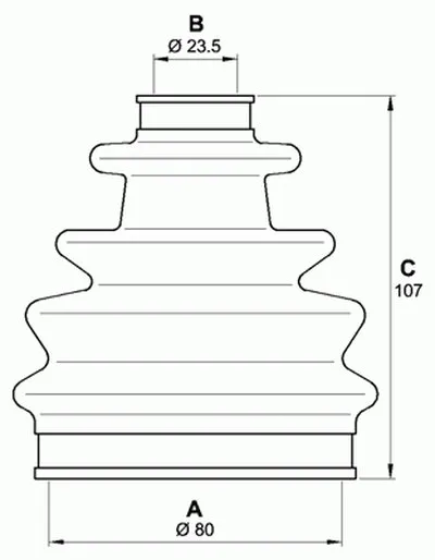 Комплект пылника, приводной вал SPIN OPEN PARTS купить