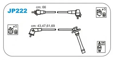 Комплект проводов зажигания JANMOR купить