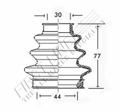 Пыльник, приводной вал FIRST LINE купить