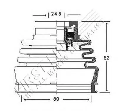 Пыльник, приводной вал FIRST LINE купить