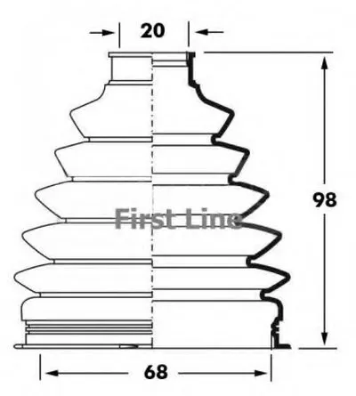 Пыльник, приводной вал FIRST LINE купить