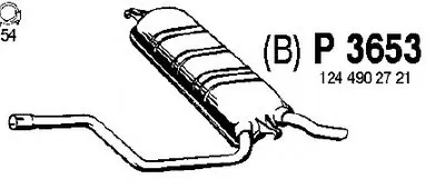 Глушитель выхлопных газов конечный FENNO купить