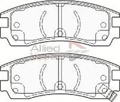 Комплект тормозных колодок, дисковый тормоз ANL Braking COMLINE купить