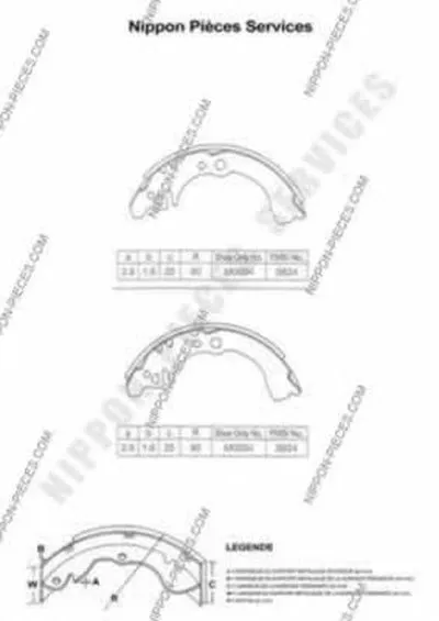 Комплект тормозных колодок NPS купить