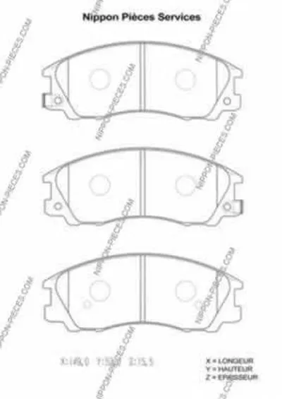 Комплект тормозных колодок, дисковый тормоз NPS купить