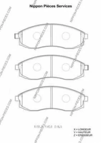 Комплект тормозных колодок, дисковый тормоз NPS купить