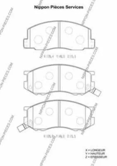 Комплект тормозных колодок, дисковый тормоз NPS купить