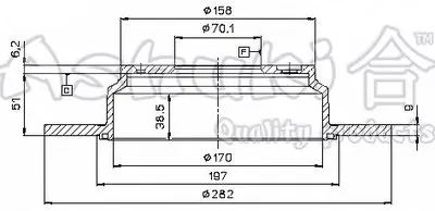 Тормозной диск ASHUKI купить