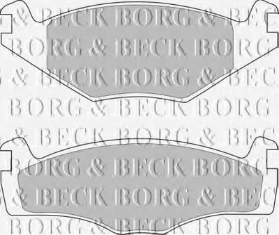 Комплект тормозных колодок, дисковый тормоз BORG & BECK купить
