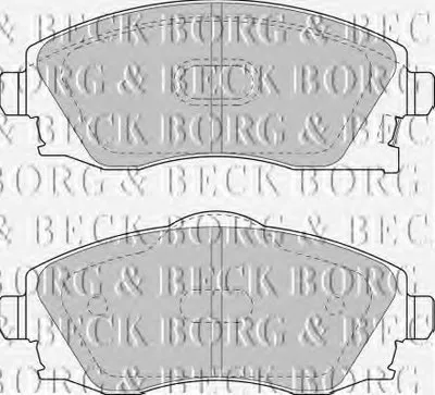 Комплект тормозных колодок, дисковый тормоз BORG & BECK купить