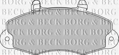Комплект тормозных колодок, дисковый тормоз BORG & BECK купить