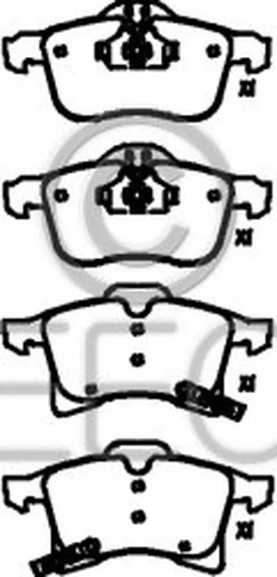 Комплект тормозных колодок, дисковый тормоз EEC купить