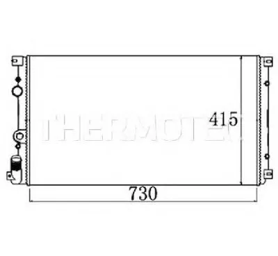 Радиатор, охлаждение двигателя THERMOTEC купить